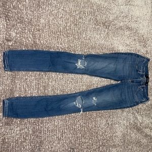 Hollister distressed blue jeans